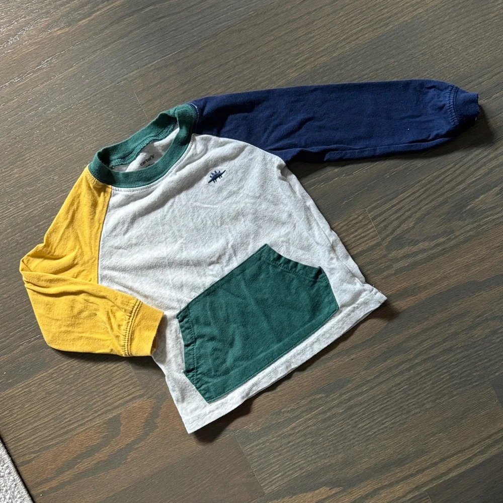 Carter’s 2-Piece Colorblock Long Sleeve Shirt & Jogger Set 18M Toddler